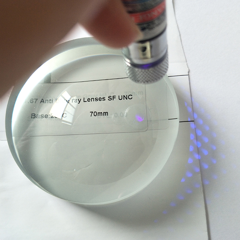 1.67 semi-biberunt Blue Clausus Singula visio Lens